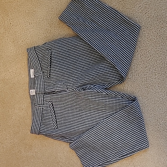 GAP Skinny Ankle Checkered Gingham Capri Pants - Picture 3 of 5